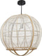 Mica Decorations Pella Hanglamp - H50 x Ø51 cm - Linnen - Beige