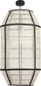 Mica Decorations Pella Hanglamp - H58 x Ø33 cm - Linnen - Off White