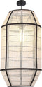 Mica Decorations Pella Hanglamp - H58 x Ø33 cm - Linnen - Off White
