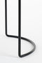Mica Decorations Petry Bloempot op Standaard - Set van 3 - L27 x B25 x H51 cm - Metaal - Zwart