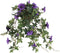 Mica Decorations Petunia Kunst Hangplant in Bloempot Stan - L25 x B45 x H50 cm - Donkerpaars