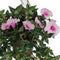 Mica Decorations Petunia Kunst Hangplant in Bloempot Stan - L25 x B45 x H50 cm - Roze