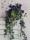 Mica Decorations Petunia Kunst Hangplant - L15 x B20 x H80 cm - Donkerpaars