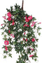 Mica Decorations Petunia Kunst Hangplant - L15 x B20 x H80 cm - Fuchsia