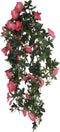 Mica Decorations Petunia Kunst Hangplant - L15 x B20 x H80 cm - Fuchsia
