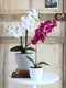 Mica Decorations Phalaenopsis Kunstplant in Bloempot Tusca - H60 x Ø16 cm - Paars