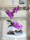 Mica Decorations Phalaenopsis Kunstplant in Bloempot Tusca - H66 x Ø38 cm - Paars