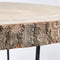 Mica Decorations Pia Boomstam Bijzettafel - H34 x Ø50 cm - Lichtbruin