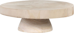 Mica Decorations Pia Plantenstandaard - H11 x Ø30 cm - Hout - Lichtbruin