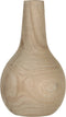 Mica Decorations Pia Vaas - H28 x Ø16 cm - Paulownia Hout - Lichtbruin