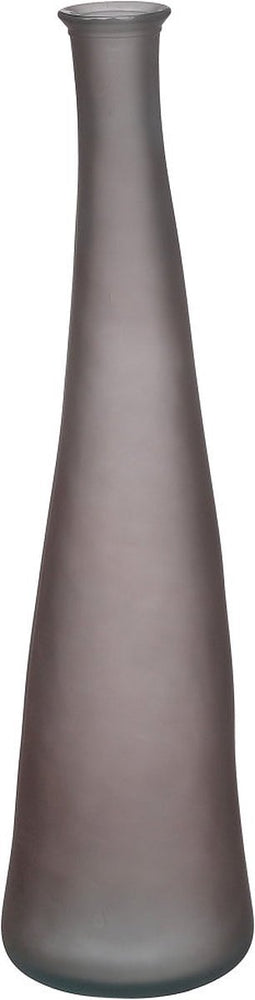 Mica Decorations Pinto Vaas - 18x18x80 cm - recycled Glas - Grijs