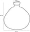 Mica Decorations Pinto Vaas - H33 x Ø33 cm - Gerecycled Glas - Antraciet