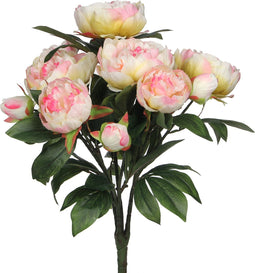 Mica Decorations Pioenroos Kunstbloemen Boeket - H55 x Ø40 cm - Lichtroze