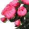 Mica Decorations Pioenroos Kunstbloemen Boeket - H55 x Ø40 cm - Donkerroze