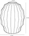 Mica Decorations Pippa Vaas - H33 x Ø27 cm - Keramiek - Groen