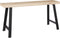 Mica Decorations Plano Bank - L92 x B31 x H46 cm - Vurenhout - Lichtbruin