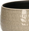 Mica Decorations - Plant/bloempot schaal - Keramiek taupe grijs - D29/H12 cm
