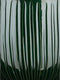 Mica Decorations Plantenpot/bloempot - keramiek - donkergroen glans/ribbels- D25/H20 cm