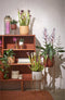 Mica Decorations Plantenpot/bloempot - keramiek - mat wit - D19/H18 cm