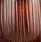 Mica Decorations Plantenpot/bloempot - keramiek - terra bruin glans/ribbels- D29/H25 cm