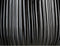 Mica Decorations Plantenpot/bloempot - keramiek - zwart glans/ribbels- D21/H19 cm