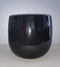 Mica Decorations Plantenpot/bloempot - keramiek - zwart glans/spotted- D25/H20 cm
