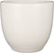 Mica Decorations Plantenpot/bloempot - terracotta - wit flakes relief- D35/H32 cm