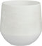 Mica Decorations Plantenpot/bloempot - terracotta - wit relief - D24/H23 cm
