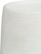 Mica Decorations Plantenpot/bloempot - terracotta - wit relief - D24/H23 cm
