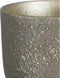 Mica Decorations Plantenpot/bloempot - terracotta - zwart/goud flakes relief- D39/H36 cm
