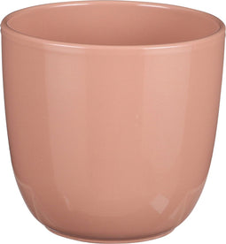 Mica Decorations Plantenpot/bloempot Tusca - Lichtroze - keramiek - glans - D13.5/H13 cm