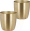 Mica Decorations Plantenpot - metaal goud - D24 en H23 cm - bloempot