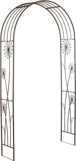 Mica Decorations Plantenstandaard dandelion - 115x36x224 cm - Ijzer - Donker Bruin