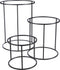 Mica Decorations Plantenstandaard - H56xØ42 cm - Zwart - Set van 3