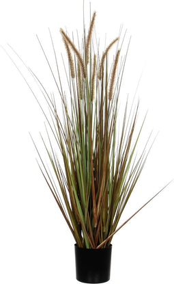 Mica Decorations Pluimgras Dogtail Kunstplant - H120 x Ø45 cm - Groen