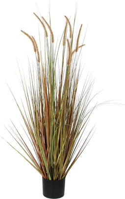 Mica Decorations Pluimgras Dogtail Kunstplant - H92 x Ø35 cm - Groen
