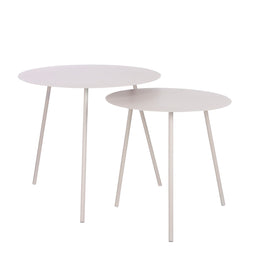 Mica Decorations Pontus Coffee Table - Set of 2 - H45 x Ø55 cm - Beige