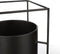 Mica Decorations Porte Bloempot op Standaard - L26 x B26 x H55 cm - Metaal - Zwart