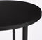 Mica Decorations Quinty Bijzettafel - Set van 3 - H50 x Ø32 cm - Metaal - Zwart