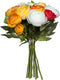 Mica Decorations Ranonkels Kunstbloemen Boeket - H22 x Ø19 cm - Oranje