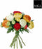 Mica Decorations Ranonkels Kunstbloemen Boeket - H22 x Ø19 cm - Oranje