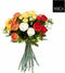 Mica Decorations Ranonkels Kunstbloemen Boeket - H35 x Ø26 cm - Oranje