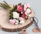 Mica Decorations Ranonkels Kunstbloemen Boeket - H35 x Ø26 cm - Roze