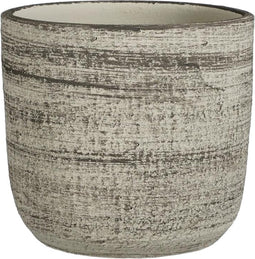 Mica Decorations Ravenna Bloempot - 25x25x24 cm - Lichtgrijs