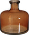 Mica Decorations Regal Fles Vaas - H22 x Ø20 cm - Glas - Bruin