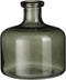 Mica Decorations Regal Fles Vaas - H22 x Ø20 cm - Glas - Groen