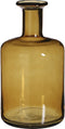 Mica Decorations Regal Fles Vaas - H30 x Ø16 cm - Glas - Geel