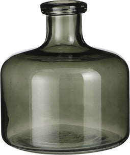Mica Decorations Regal Vaas - H22 x Ø20 cm - Glas - Groen