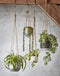 Mica Decorations resa ronde hangende bloempot lichtgrijs - 17x18