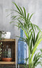 Mica Decorations Rioja Fles Vaas - H100 x Ø21 cm - Gerecycled Glas - Lichtblauw